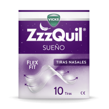 ZzzQuil 10 Tiras Nasales para mejorar la respiración