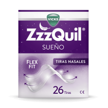 ZzzQuil 26 Tiras Nasales para mejorar la respiración